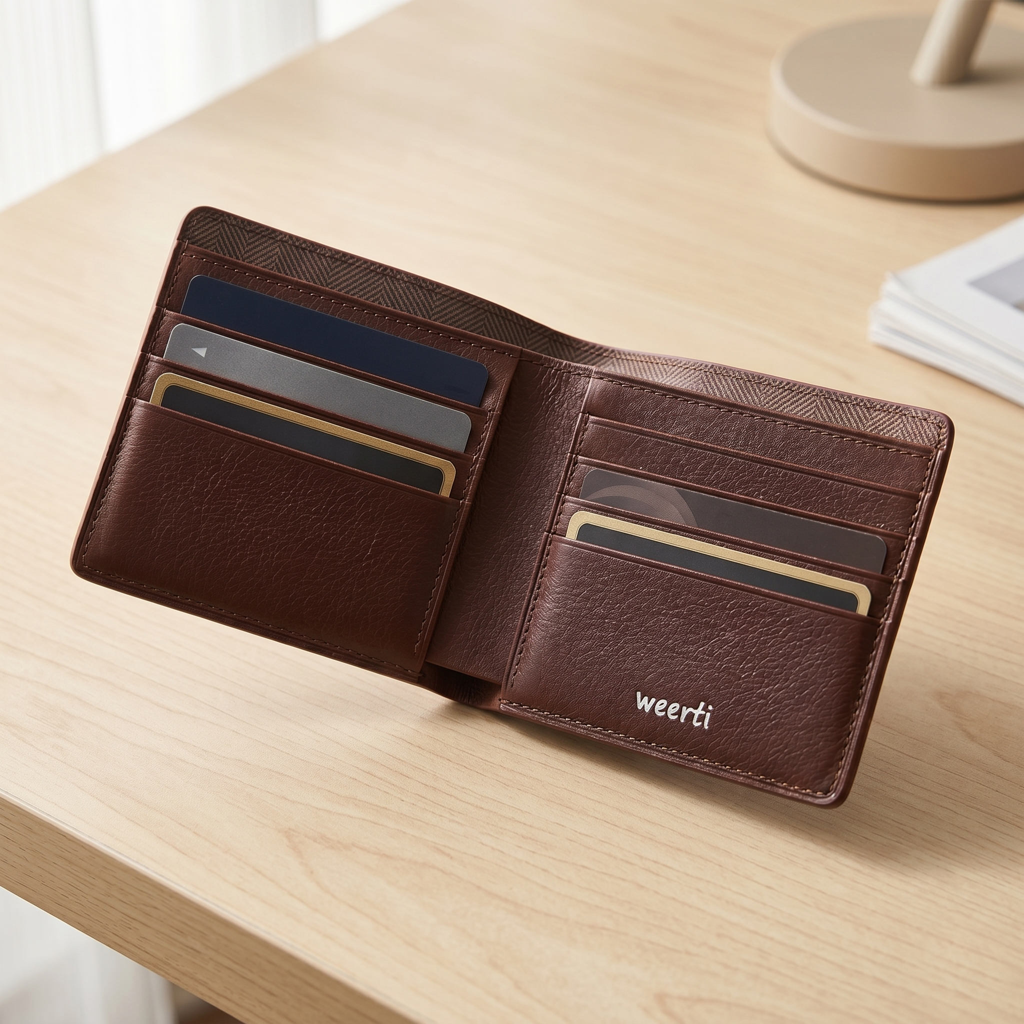 WEERTI Slim Blocking Leather Wallet